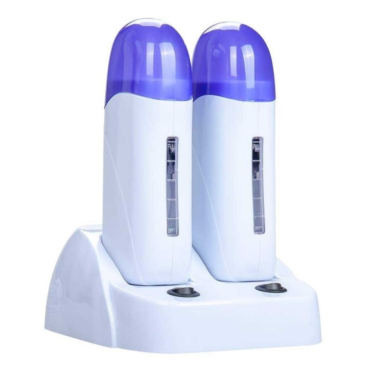 Equipo de uñas de uso profesional, CALENTADOR DE CERA Calentador Depilatorio Doble Morado