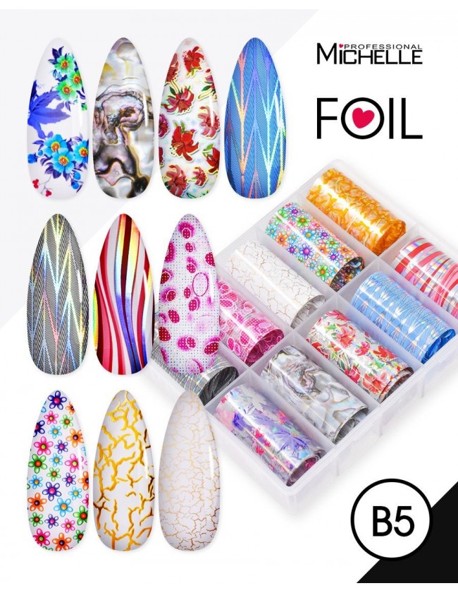 Nail art e decorazioni per unghie: Transfer Foil B5 FOIL- DECORAZIONI- FILI